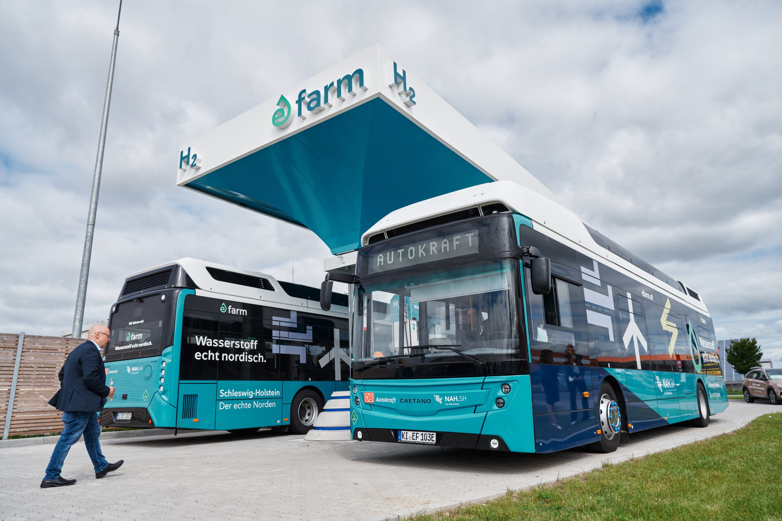 Wasserstoffbusflotte in Nordfriesland wächst weiter